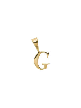 Anna + Nina - Initial Necklace Charm G Gold
