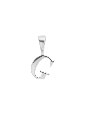 Anna + Nina - Initial Necklace Charm G Silver
