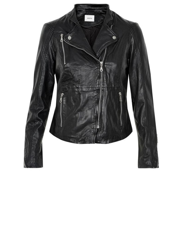 Klage Mainstream Se internettet A'POKE - Gestuz Joanna Jacket Black - Shop sort skind jakke