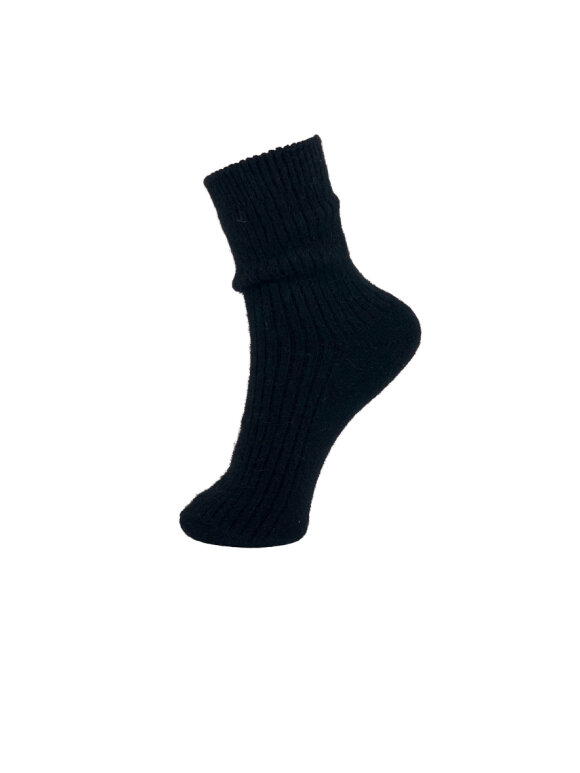 Black Colour - Ronja Wool Sock