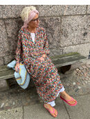 Black Colour - Viola Floral Boho Dress 