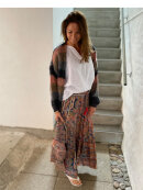 Black Colour - Luna Frill Maxi Skirt 