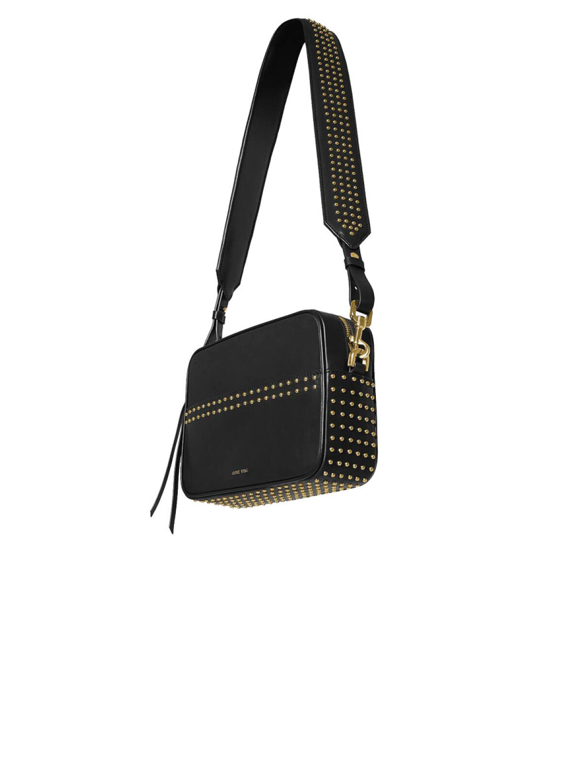 dvs. barm ejer A'POKE - Anine Bing Alice Bag Black - Shop sort skind taske med nitter