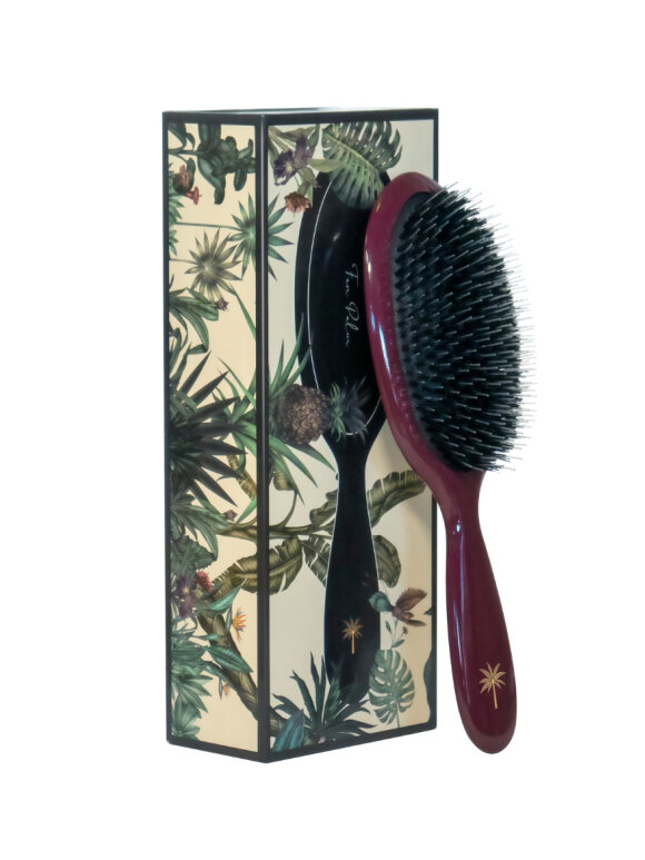 Fan Palm - Hair Brush Wine Medium