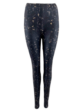 Black Colour - Merle Tie Dye Leggings Black Colour - Merle Tie Dye Leggings