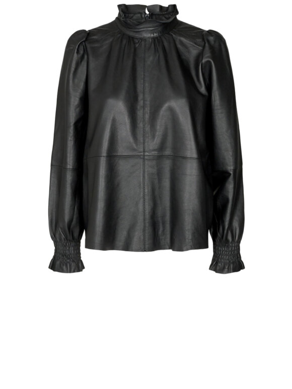 Co'Couture - Harvie Leather Blouse