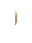 Stine A - Big Dot Earring With Two Chains