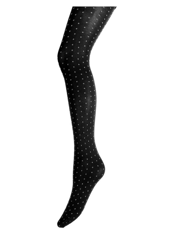 Black Colour - Anna Mini Dot Tights