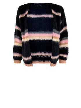 Black Colour - Tori Brused Cardigan 
