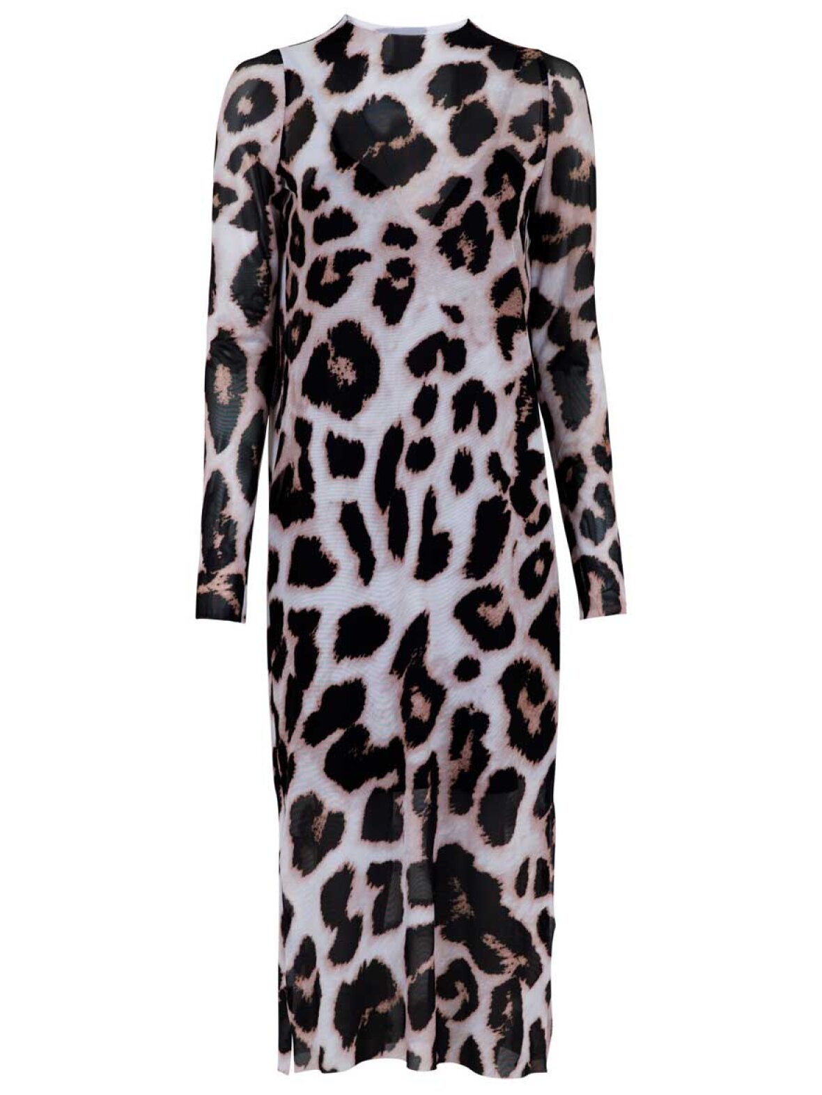 A'POKE - Neo Noir Vouge Giga Leo Mesh Dress Shop leopard kjole