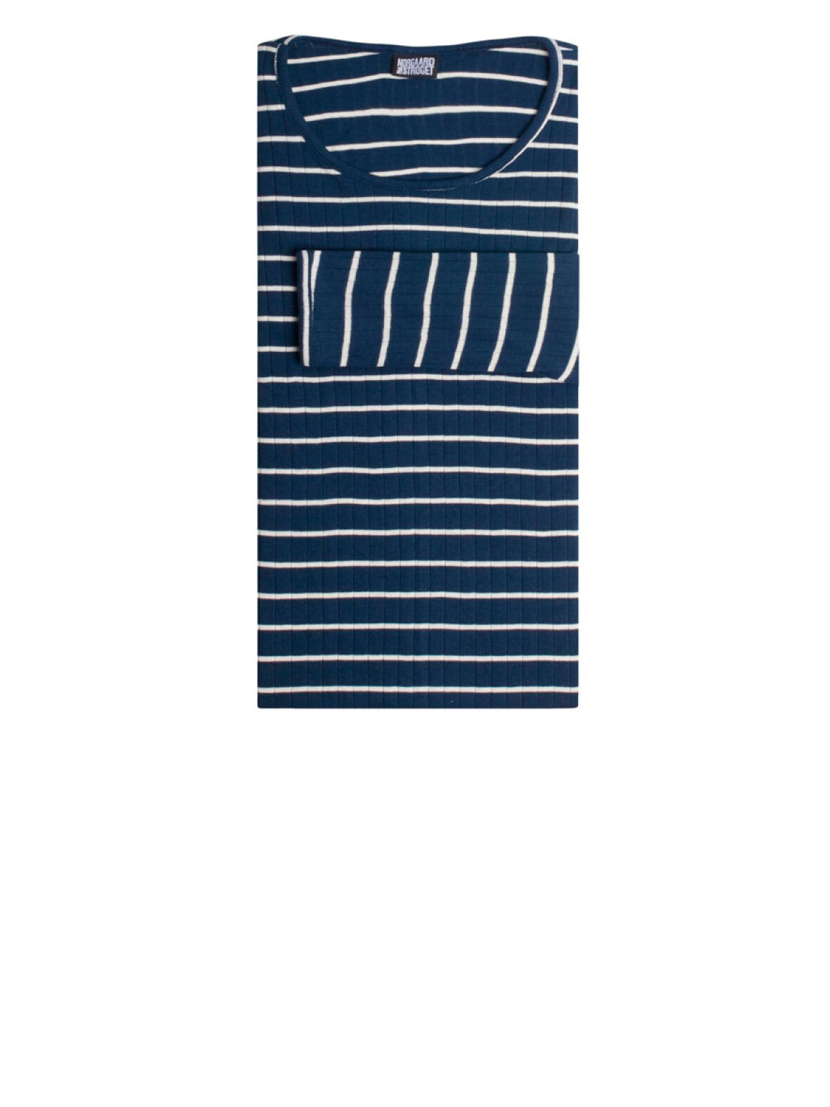 A'POKE - Nørgaard Strøget 101 Regular Pinstripe T-shirt Navy Ecru