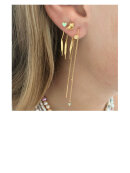 Stine A - Dancing Three Twisted Curves Behind Ear Earring