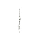 Stine A - Long Twisted Hammered Earring with Chain