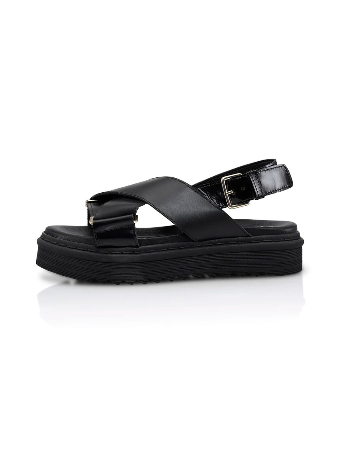 Mountaineer krydstogt dechifrere A'POKE - Shoe Biz Copenhagen Sila Black Mix Sandal Black