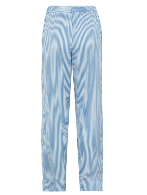 Frontier gå på arbejde orm A'POKE - Karmamia Piper Pants Blue Stripe - Shop blå stribet bukser