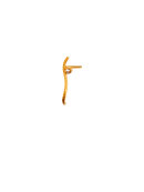 Stine A - Petit Dot Wave Earring with Champagne Stone