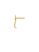Stine A - Petit Dot Wave Earring with Champagne Stone