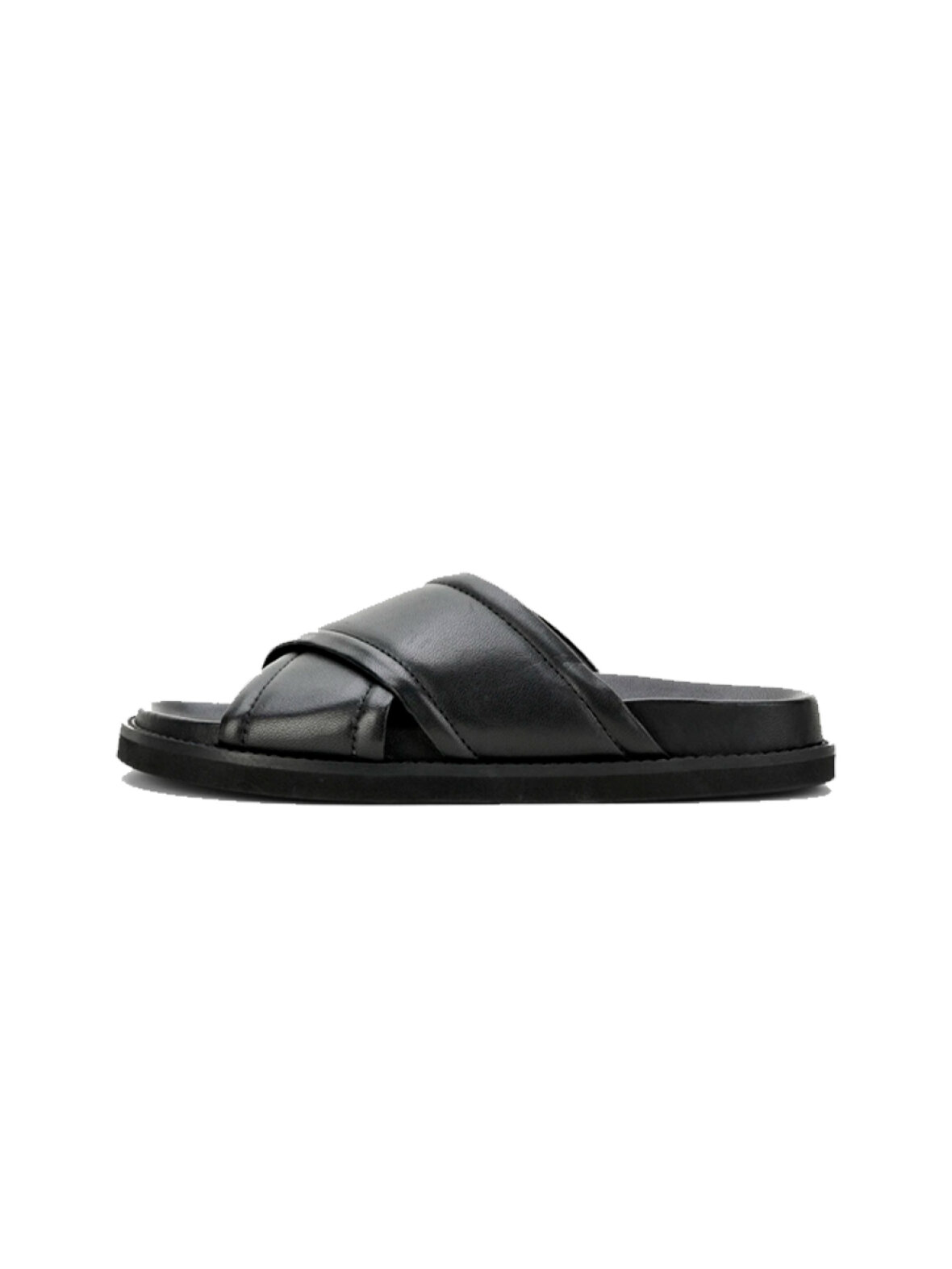 A'POKE - Phenumb Adele Sandal Black - sorte skind slippers