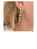 Stine A - Petit Stones & Clover Behind Ear Earring