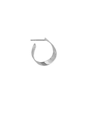 Stine A - Twisted Hammered Creol Earring Right
