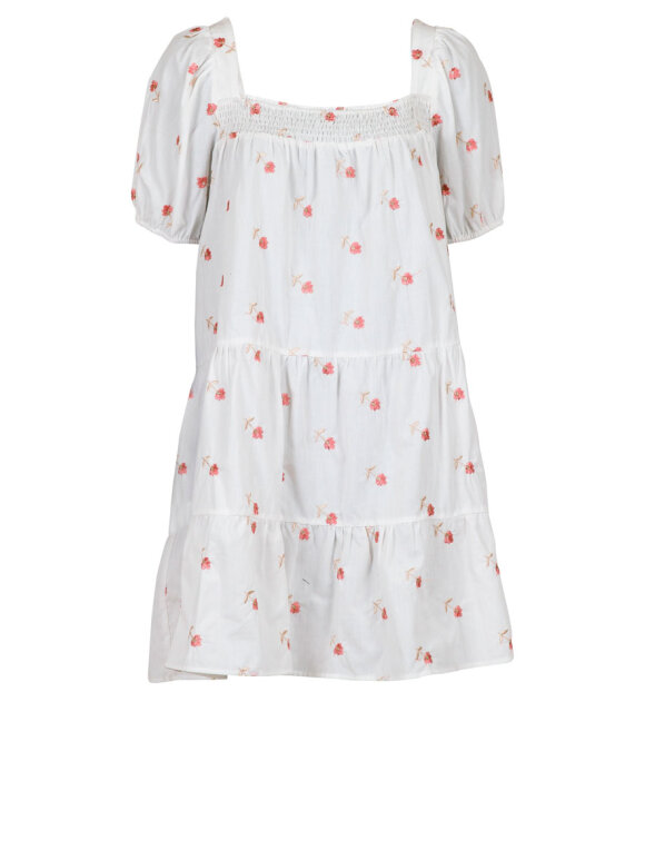 Fordeling Male Fortære A'POKE - Neo Noir Mima Rosy Dress White - Shop hvid blomstret kjole