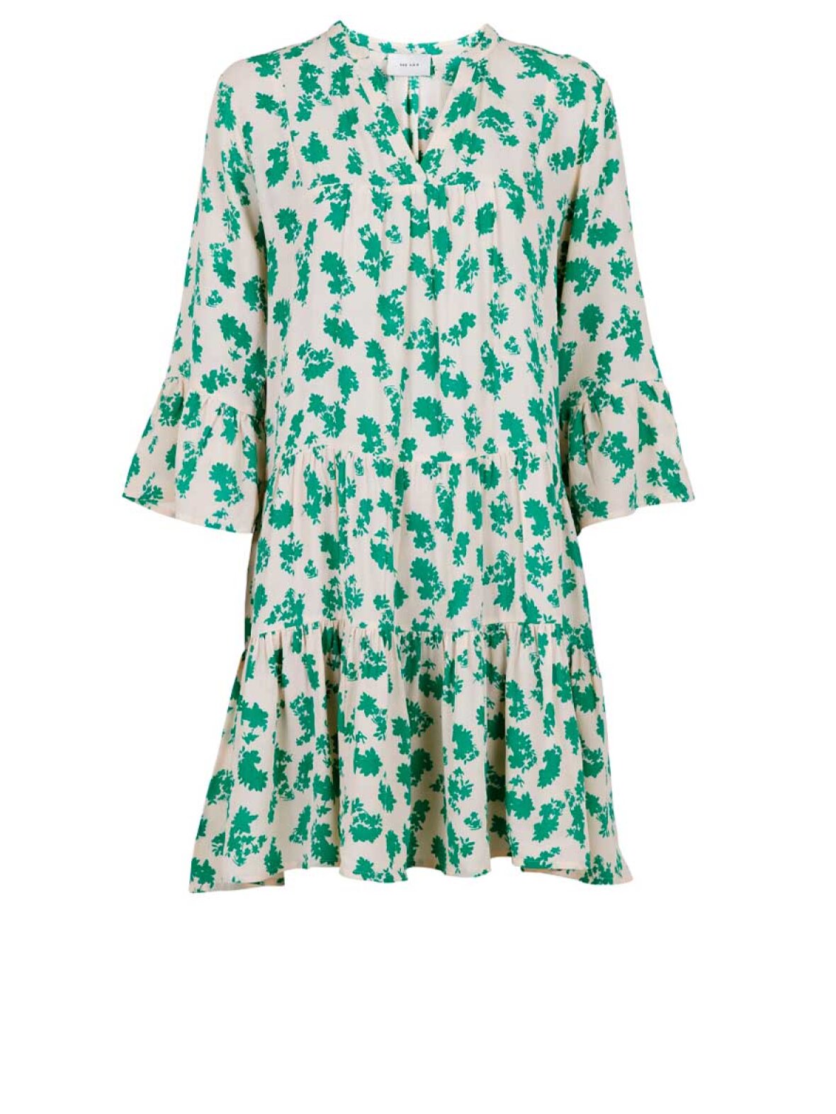 Neo Noir Gunvor Primerose Dress Green - mønstret kjole