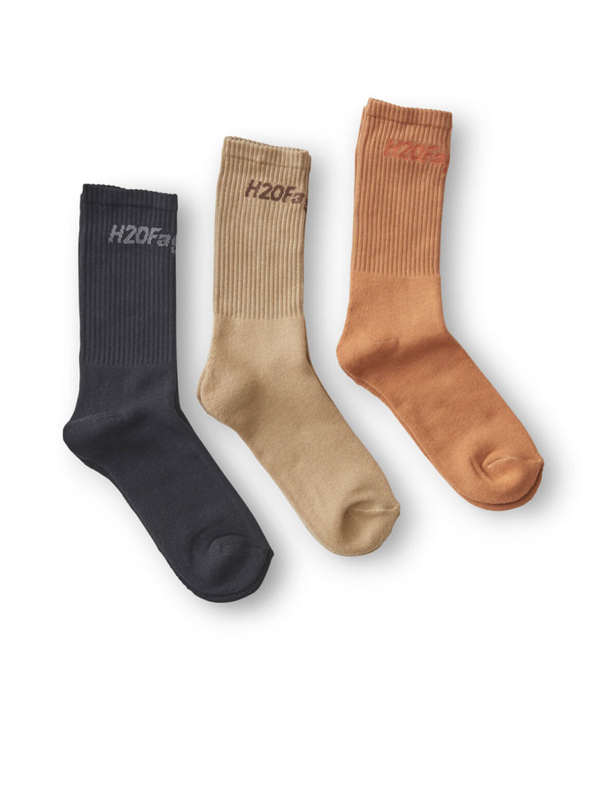 Afhængig Gavmild Folde A'POKE - H2O Fagerholt Suck Socks 3-pack Rust Black Khaki