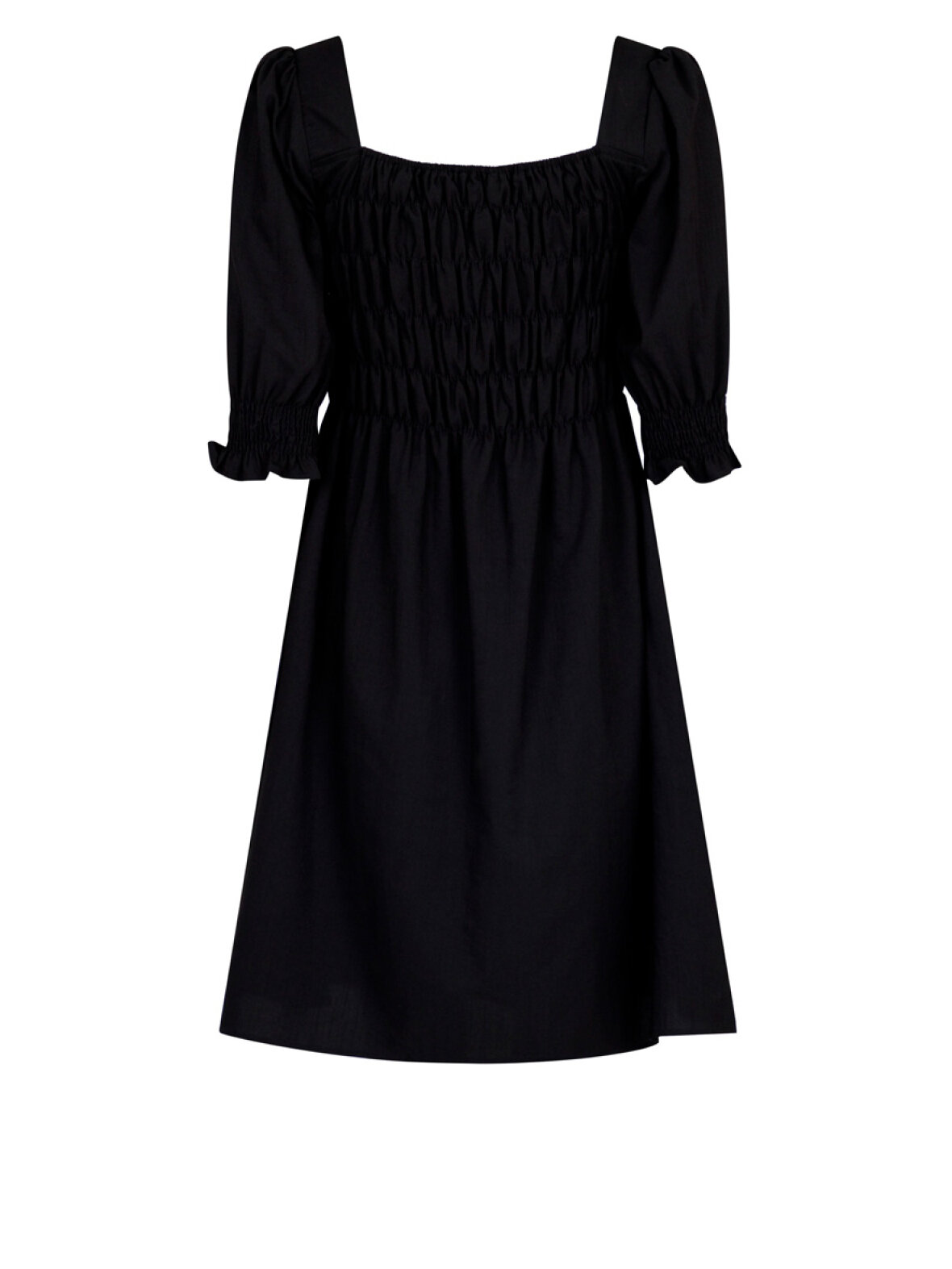 Den aktuelle Sidst træt A'POKE - Neo Noir Rosslyn Solid Dress Black - Shop sort smock kjole