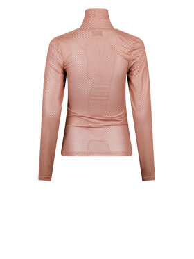 Neo Noir - Villa Stripe Mesh Blouse