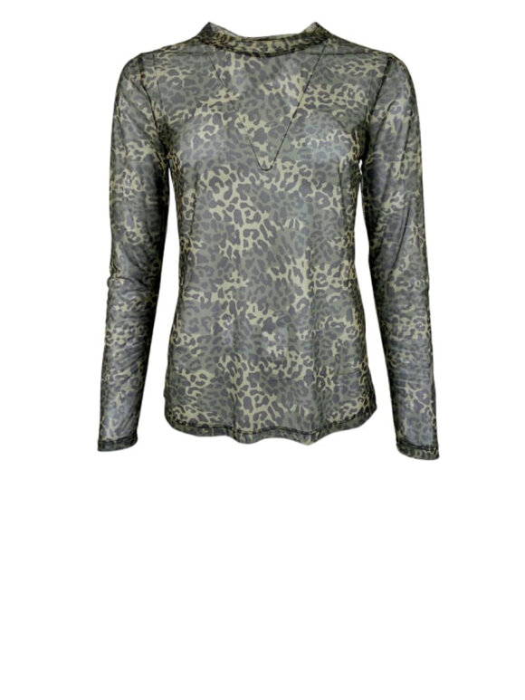 Black Colour - Florence Mesh Blouse