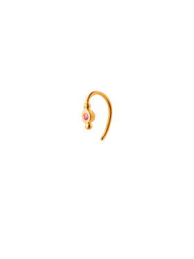 Stine A - Petit Bon-Bon Pink Zircon Earring Gold