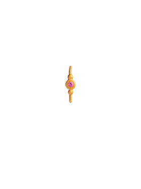 Stine A - Petit Bon-Bon Pink Zircon Earring Gold