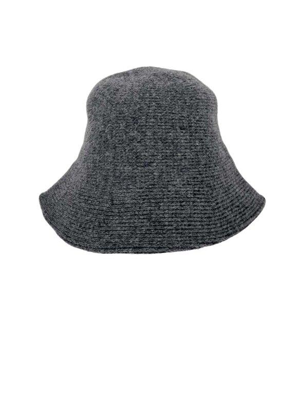 Black Colour - Chillie Felt Bucket Hat 