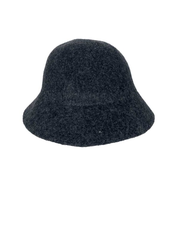 Black Colour - Belindo Wool Bucket Hat 