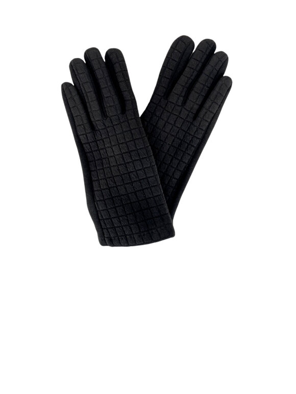 Black Colour - Waffle Gloves