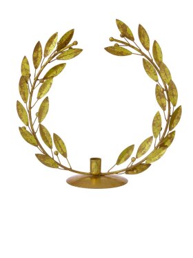Bungalow - Golden Candle Holder Large