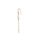 Stine A - Long Baroque Pearl with Chain Earring