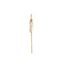 Stine A - Long Baroque Pearl with Chain Earring