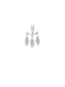 Stine A - Dancing Three Leaves Behind Earring