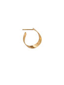 Stine A - Twisted Hammered Creol Earring Right
