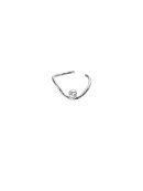 Stine A - Wavy Ear Cuff with Stone