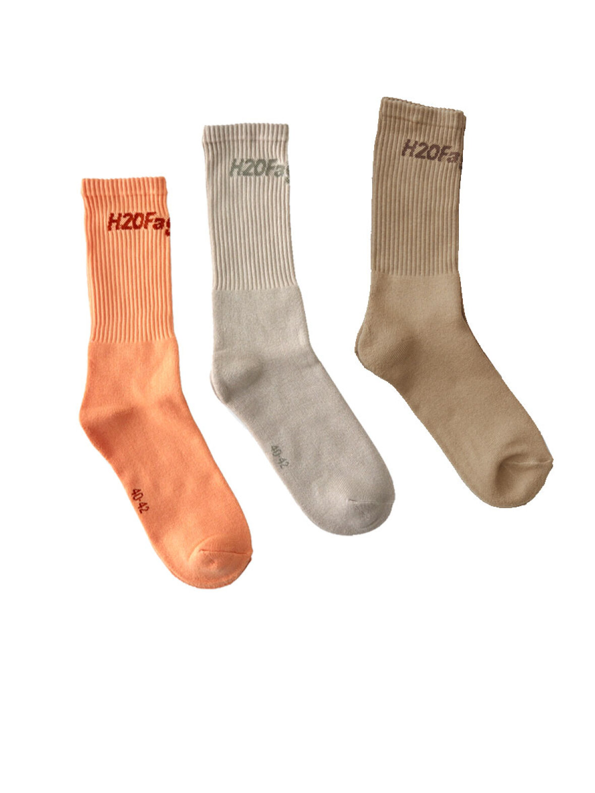 A'POKE Fagerholt Suck Socks Peach Moonbeam Camel