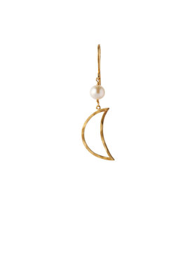 Stine A - Bella Moon Earring w Pearl