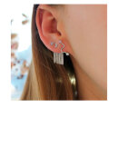 Stine A - Tout Petit Bella Moon Earring Silver