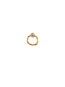 Stine A - Petit Wavy Circle Earring with Stone