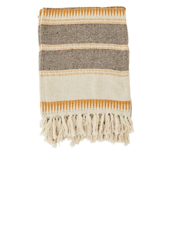 Madam Stoltz - Striped Woven Throw