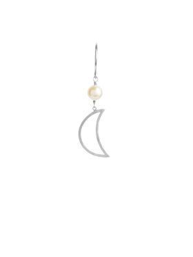 Stine A - Bella Moon Earring w Pearl