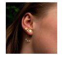Stine A - Dancing Three Pearls Behind Ear Earring