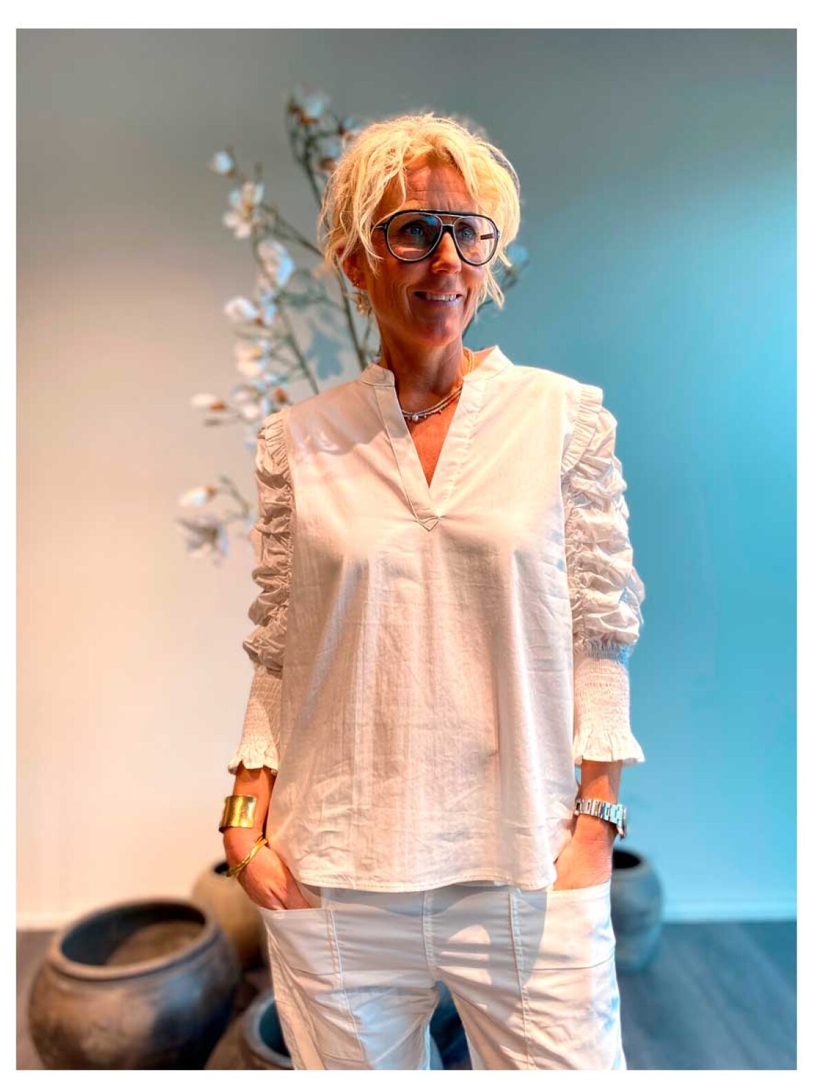 Gossia - Jolinego Blouse G2340 - Off-White main image 0