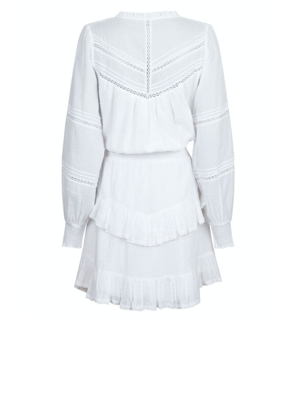 blandt Enlighten distrikt A'POKE - Neo Noir Klaire S Voile Dress White